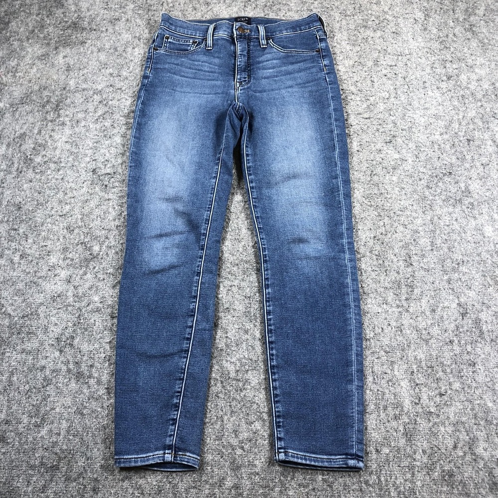 J.Crew Jeans Womens 28 Blue High Rise Skinny Medium Wash Stretch Denim Casual